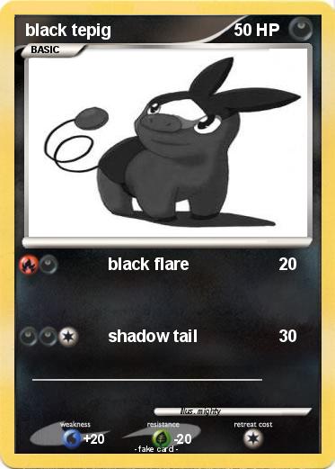 Pokemon black tepig