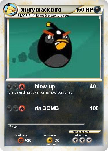 Pokemon angry black bird