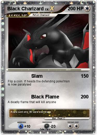 Pokemon Black Charizard