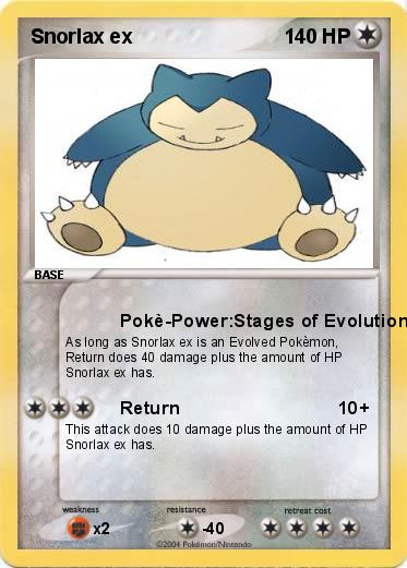 Pokemon Snorlax ex