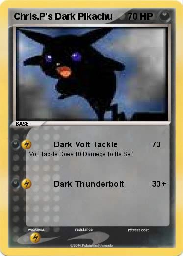 Pokemon Chris.P's Dark Pikachu