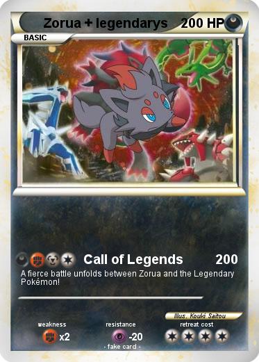 Pokemon Zorua + legendarys