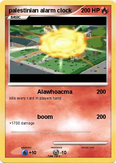 Pokemon palestinian alarm clock