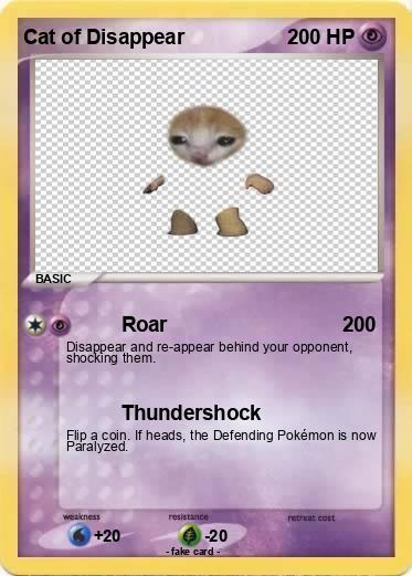 Pokemon Cat of Disappear