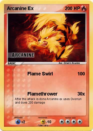 Pokemon Arcanine Ex