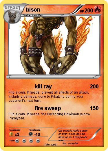 Pokemon bison