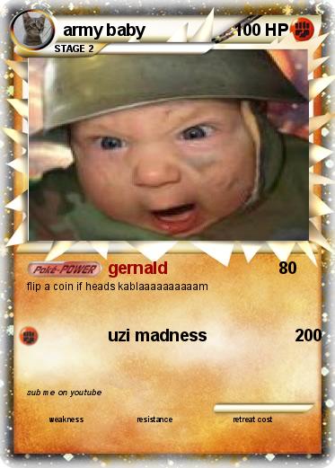 Pokemon army baby