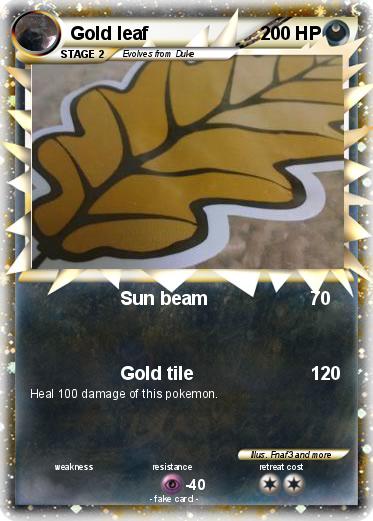 Pokemon Gold leaf