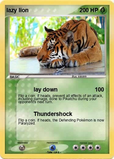 Pokemon lazy lion