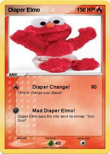 Pokemon Diaper Elmo