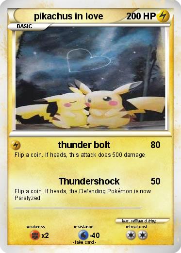Pokemon pikachus in love