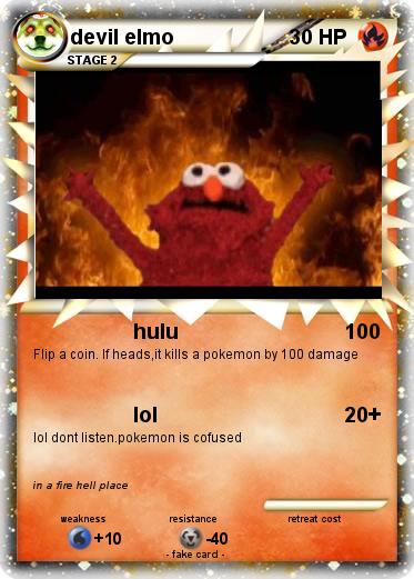 Pokemon devil elmo