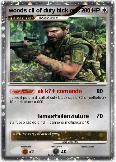 Pokemon woods cll of duty blck ops