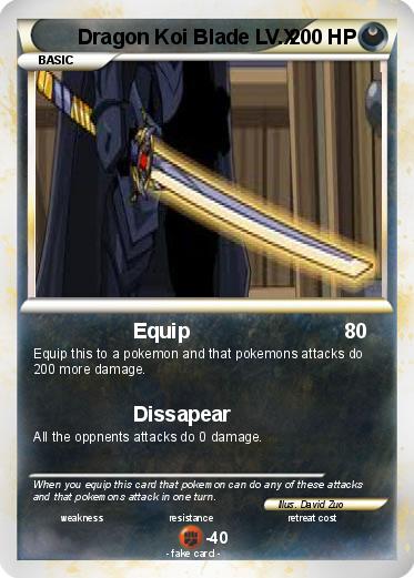 Pokemon Dragon Koi Blade LV.X