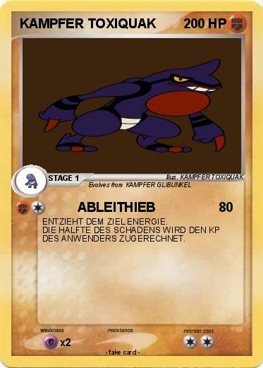 Pokemon KAMPFER TOXIQUAK