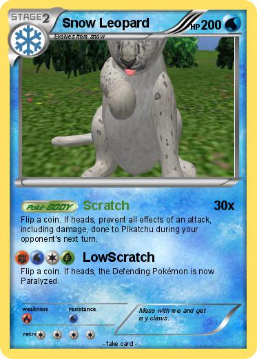 Pokemon Snow Leopard