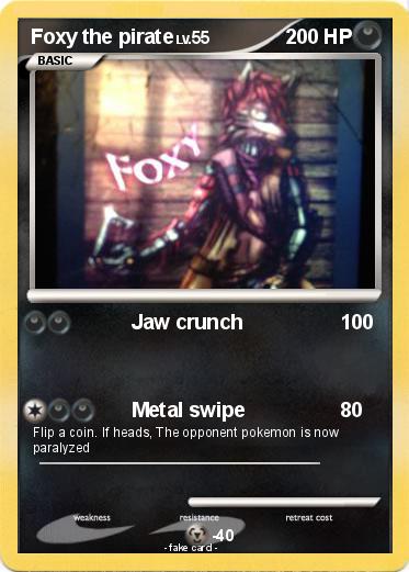 Pokemon Foxy the pirate