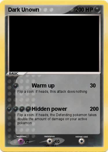 Pokemon Dark Unown