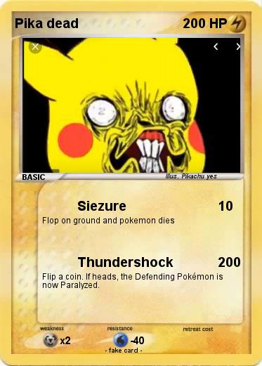 Pokemon Pika dead