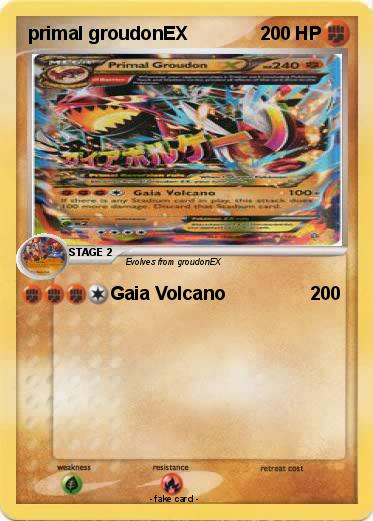 Pokemon primal groudonEX