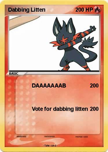 Pokemon Dabbing Litten