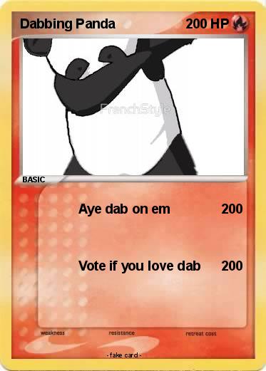 Pokemon Dabbing Panda