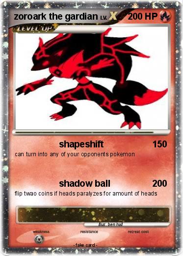 Pokemon zoroark the gardian