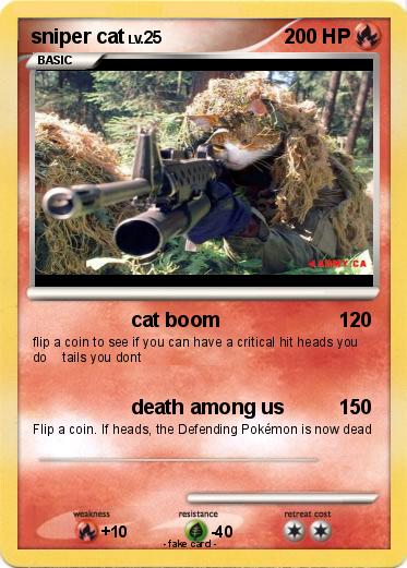 Pokemon sniper cat