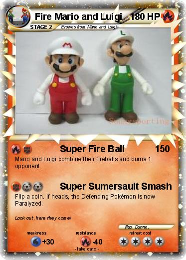 Pokemon Fire Mario and Luigi