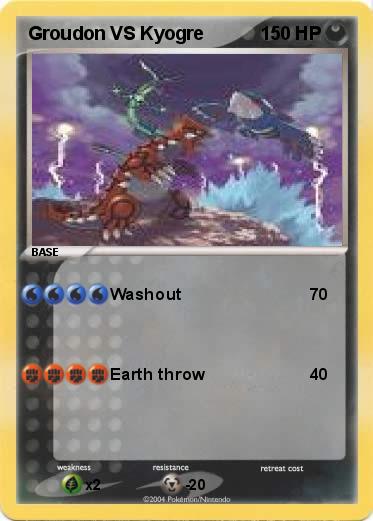 Pokemon Groudon VS Kyogre