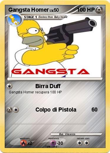Pokemon Gangsta Homer