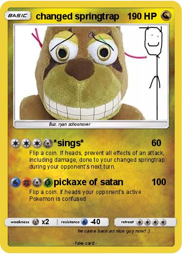 Pokemon changed springtrap