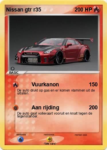 Pokemon Nissan gtr r35