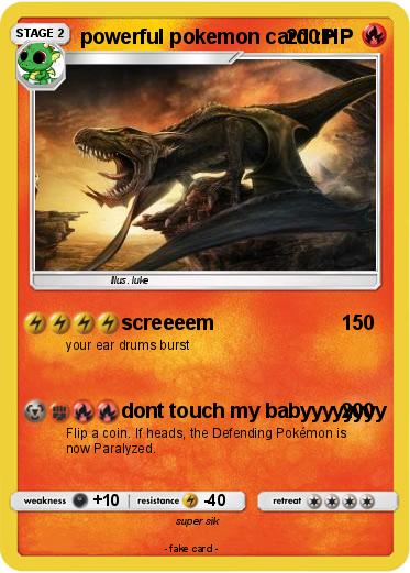 Pokemon powerful pokemon card :P