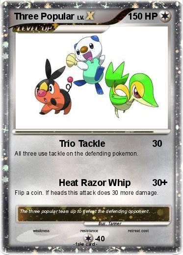 Pokemon Three Popular