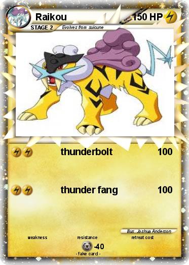Pokemon Raikou