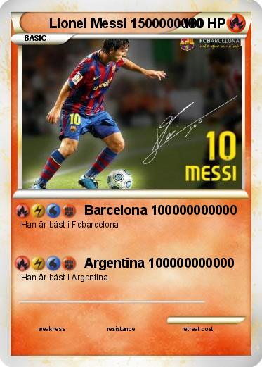 Pokemon Lionel Messi 1500000000