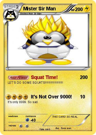 Pokemon Mister Sir Man