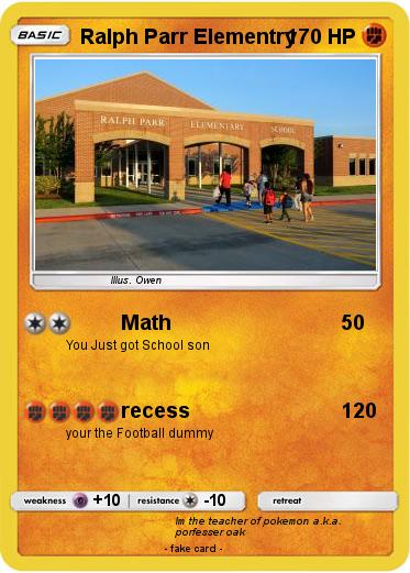 Pokemon Ralph Parr Elementry