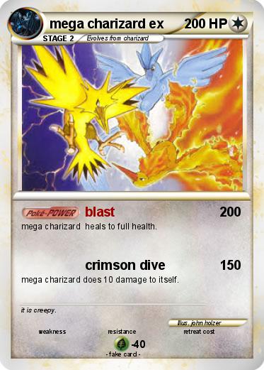Pokemon mega charizard ex