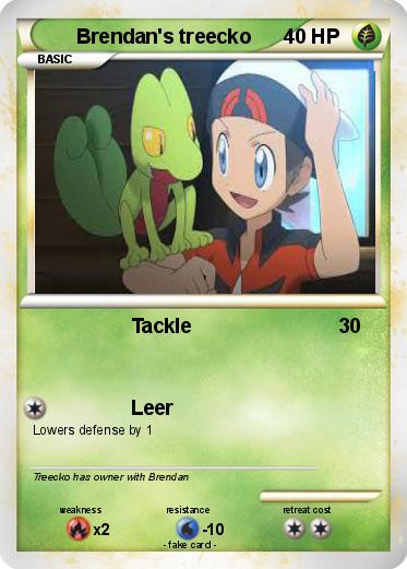 Pokemon Brendan's treecko