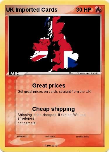 Pokemon UK Imported Cards