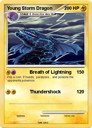 Pokemon Young Storm Dragon