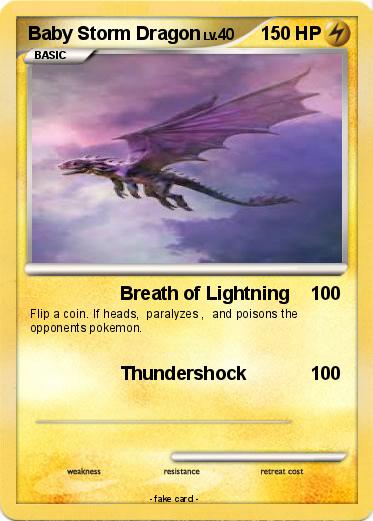 Pokemon Baby Storm Dragon