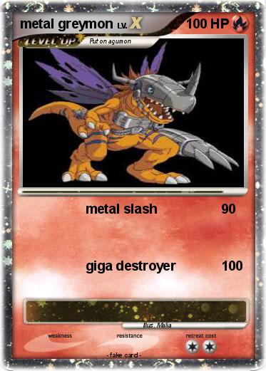 Pokemon metal greymon
