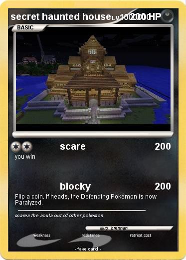 Pokemon secret haunted house