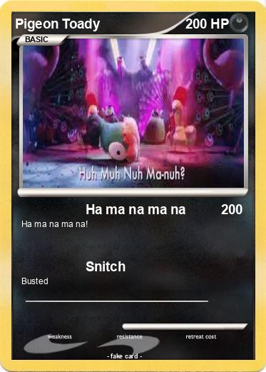 Pokemon Pigeon Toady