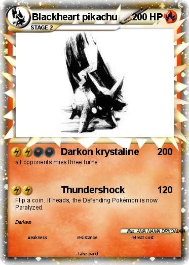 Pokemon Blackheart pikachu