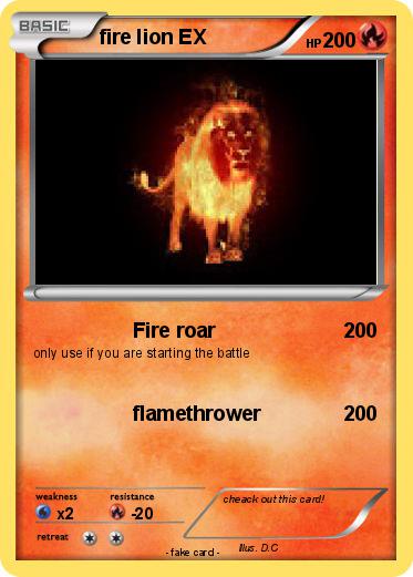 Pokemon fire lion EX