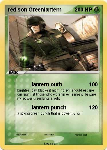 Pokemon red son Greenlantern